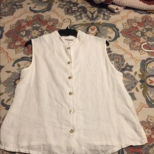 White Bryn Walker sleeveless top size medium